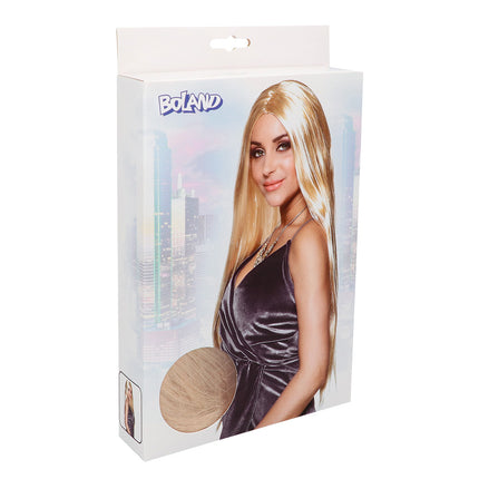 E-Carnavalskleding.nl Lange blonde pruik Charming blond