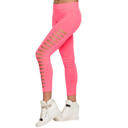 E-Carnavalskleding.nl Legging Gaps neon roze