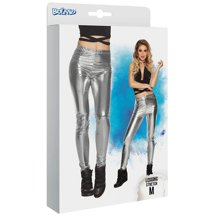 E-Carnavalskleding.nl Legging Glance zilver