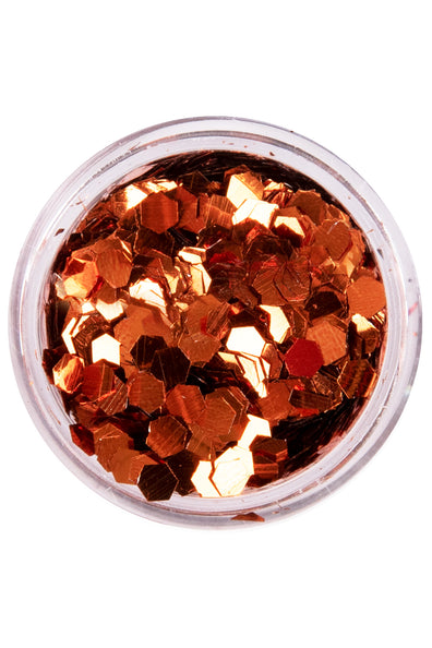 E-Carnavalskleding.nl PXP biologisch afbreekbare chunky glitter Koper Oranje 2,5 gram