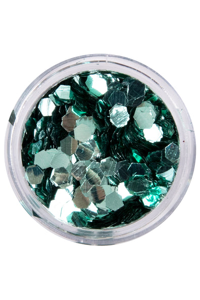 E-Carnavalskleding.nl PXP biologisch afbreekbare chunky glitter Sea Green 2,5 gram