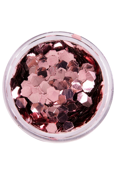 E-Carnavalskleding.nl PXP biologisch afbreekbare chunky glitter Zacht Roze 2.5 gram