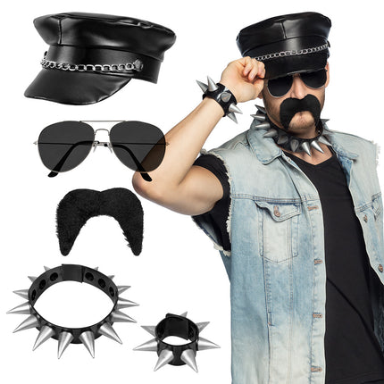 E-Carnavalskleding.nl Rocker accessoires verkleed set