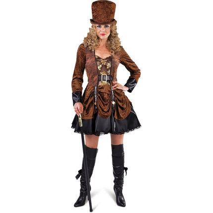 E-Carnavalskleding.nl Steampunk jurk Sylvie