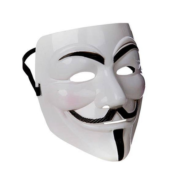 e-carnavalskleding-SYK Anonymous masker wit