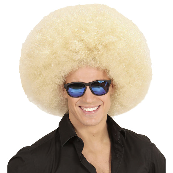 e-carnavalskleding-SYK Blonde oversized Afro pruik