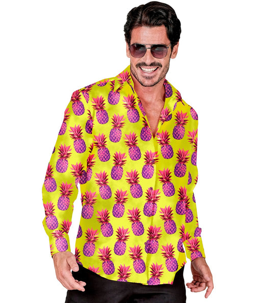 e-carnavalskleding-SYK Blouse neon ananas Ankie