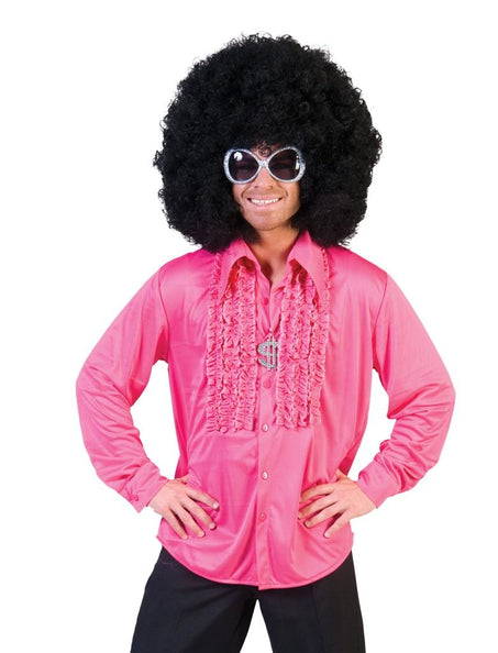 e-carnavalskleding-SYK Blouse rouche roze