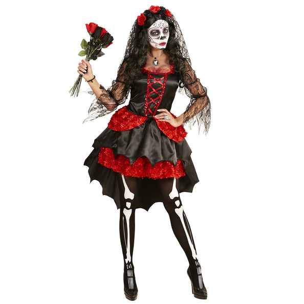 e-carnavalskleding-SYK Bruid Dia De Los Muertos pakje