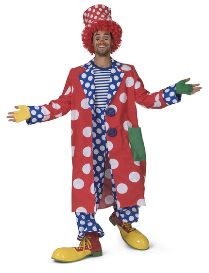 e-carnavalskleding-SYK Clownsjas Bassie man met stippen