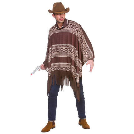 e-carnavalskleding-SYK Cowboy poncho pak Kees