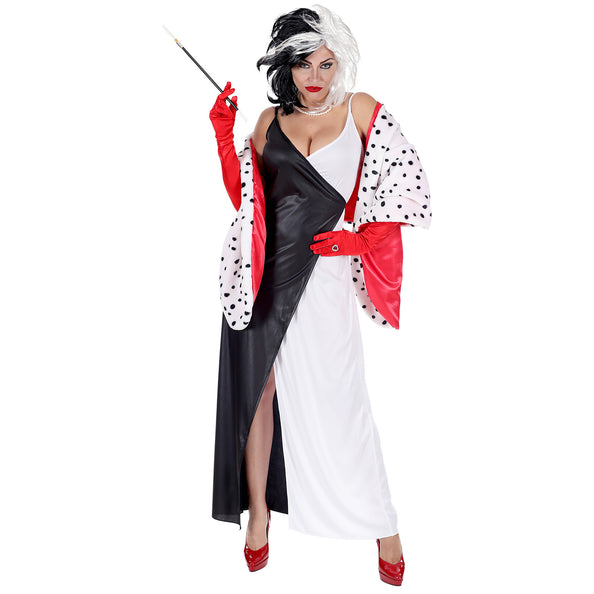 e-carnavalskleding-SYK Cruella kostuum voor dames