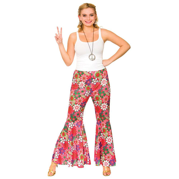 Disco hippie broek dames Retro stijl voor carnaval