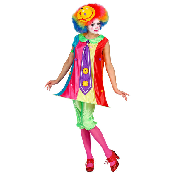 e-carnavalskleding-SYK Fleurige clownspak voor dames