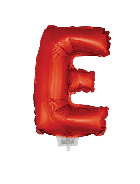 e-carnavalskleding-SYK Folie ballon letter E Rood