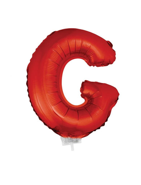 e-carnavalskleding-SYK Folie ballon letter G Rood