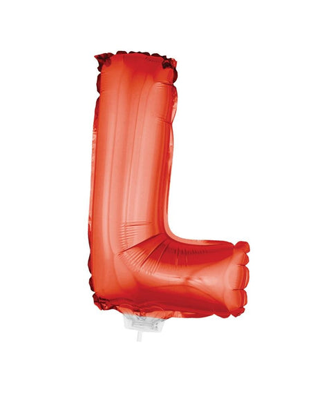 e-carnavalskleding-SYK Folie ballon letter L Rood