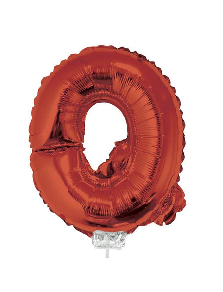 e-carnavalskleding-SYK Folie ballon letter Q Rood