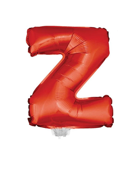 e-carnavalskleding-SYK Folie ballon letter Z Rood