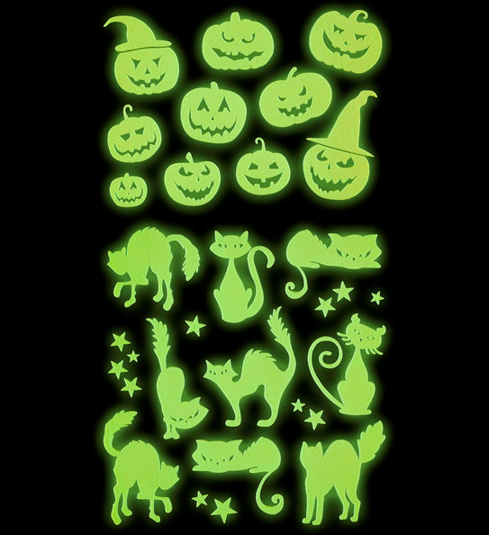 e-carnavalskleding-SYK Halloween stickers glow in the dark