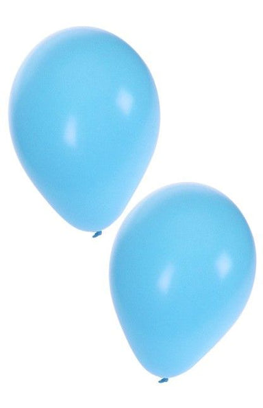 e-carnavalskleding-SYK Helium ballonnen 50 x licht blauw nr 10