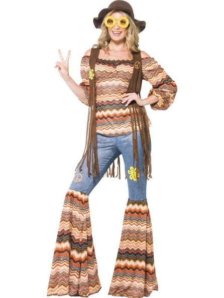 e-carnavalskleding-SYK Hippie kostuum Harmony dames XL