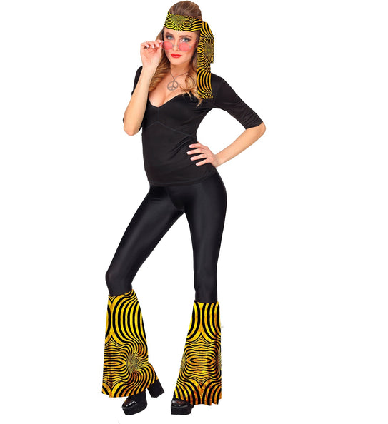 e-carnavalskleding-SYK Hippie verkleedset disco goud unisex jaren-70