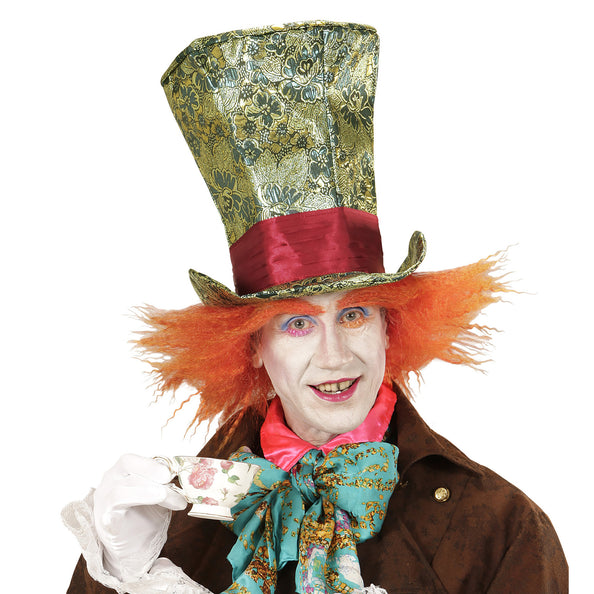 e-carnavalskleding-SYK Hoge Hoed "Crazy Hatter" Met Haar