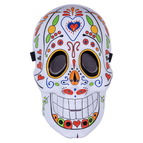 e-carnavalskleding-SYK Masker dia de los muertos fleurig