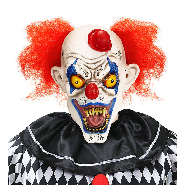 e-carnavalskleding-SYK Masker killer clown met rode haren