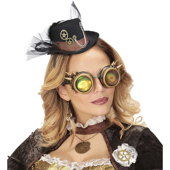 e-carnavalskleding-SYK Mini hoedje steampunk dames