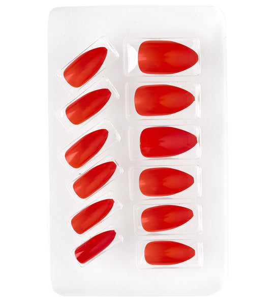 e-carnavalskleding-SYK Nagels Stiletto Rood