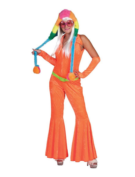 e-carnavalskleding-SYK Neon oranje jumpsuits voor party's