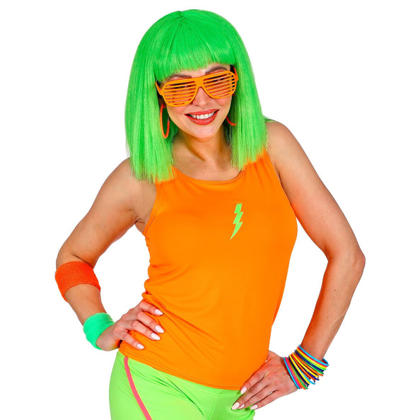 e-carnavalskleding-SYK Neon oranje shirt dames