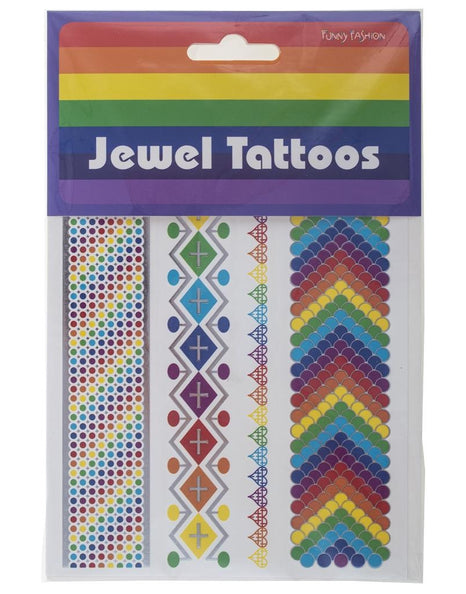 e-carnavalskleding-SYK Nep tattoos regenboogkleuren