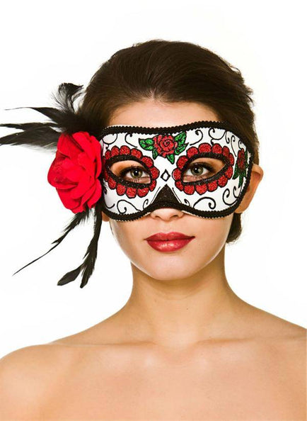 e-carnavalskleding-SYK Oogmasker day of the dead