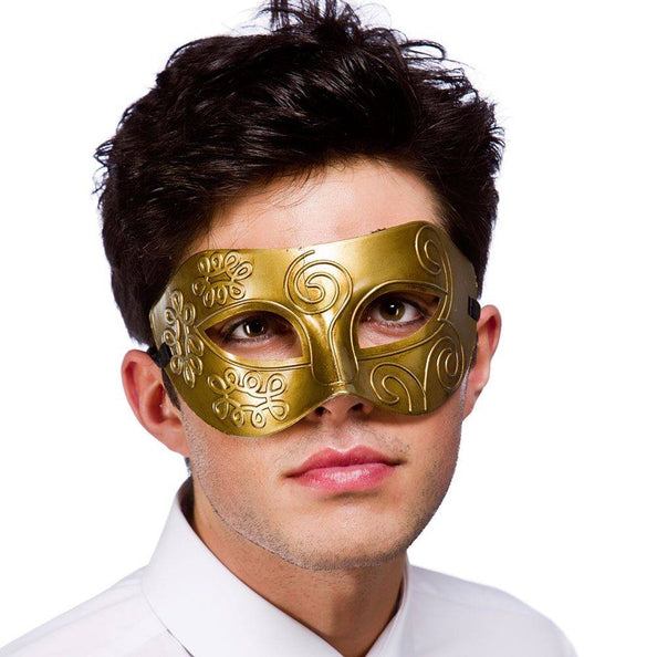 e-carnavalskleding-SYK Oogmasker Rome in goud