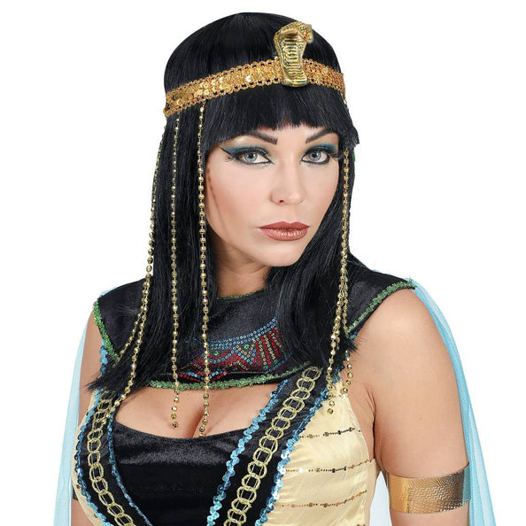 e-carnavalskleding-SYK Pruik Egyptische keizerin Victoria dames