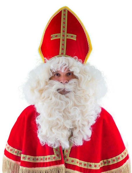 e-carnavalskleding-SYK Pruik en baard Sinterklaas