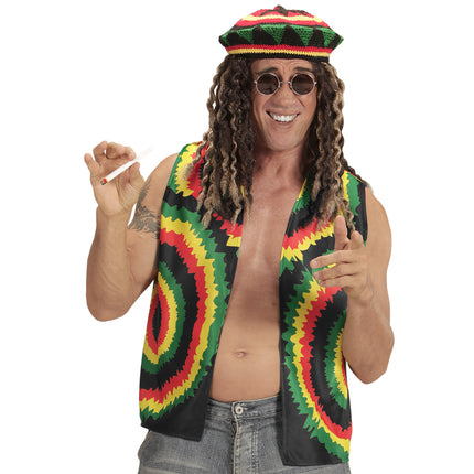 e-carnavalskleding-SYK Rasta vest  voor Jamaica party