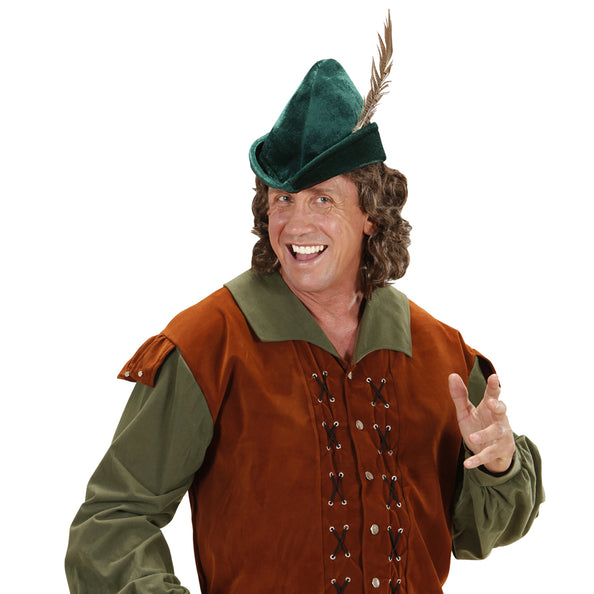 e-carnavalskleding-SYK Robin hood hoed met veer