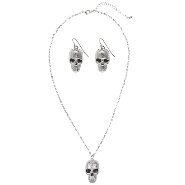 e-carnavalskleding-SYK Schedel sieraden set Halloween