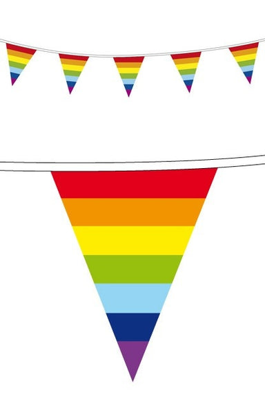 e-carnavalskleding-SYK Vlaggenlijn regenboog kleuren 10 meter