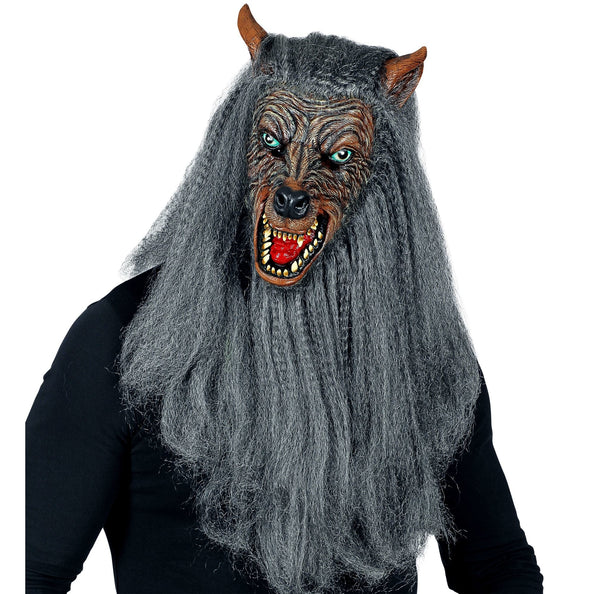 e-carnavalskleding-SYK Weerwolf masker met haren