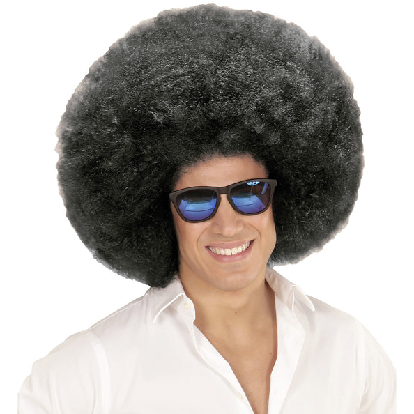 e-carnavalskleding-SYK Zwarte oversized Afro pruik