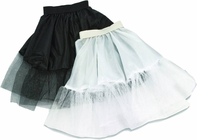 e-carnavalskleding-SYK Zwarte petticoat 55cm