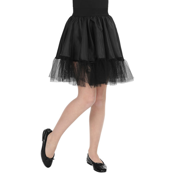 e-carnavalskleding-SYK Zwarte petticoat kind one size