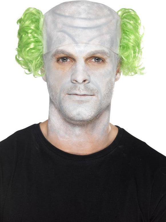 Schmink set clown met groene  haren